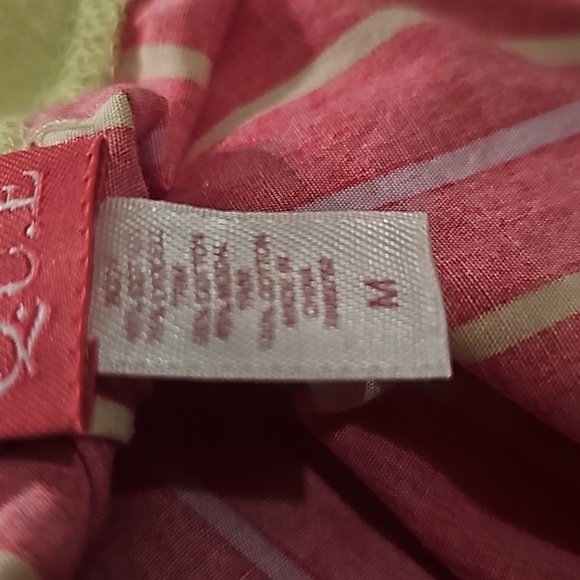 Womens QUE Pajama Pants and tank top. Pink, Mint Green, Lilac. Medium - Picture 5 of 5